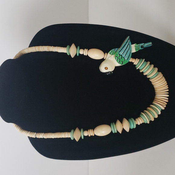 Jewelry - Vintage Wooden Statement Necklace